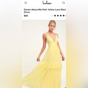 Great condition yellow maxi dress